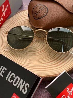 Authentic Ray-Ban Round Metal 3447 50 mm